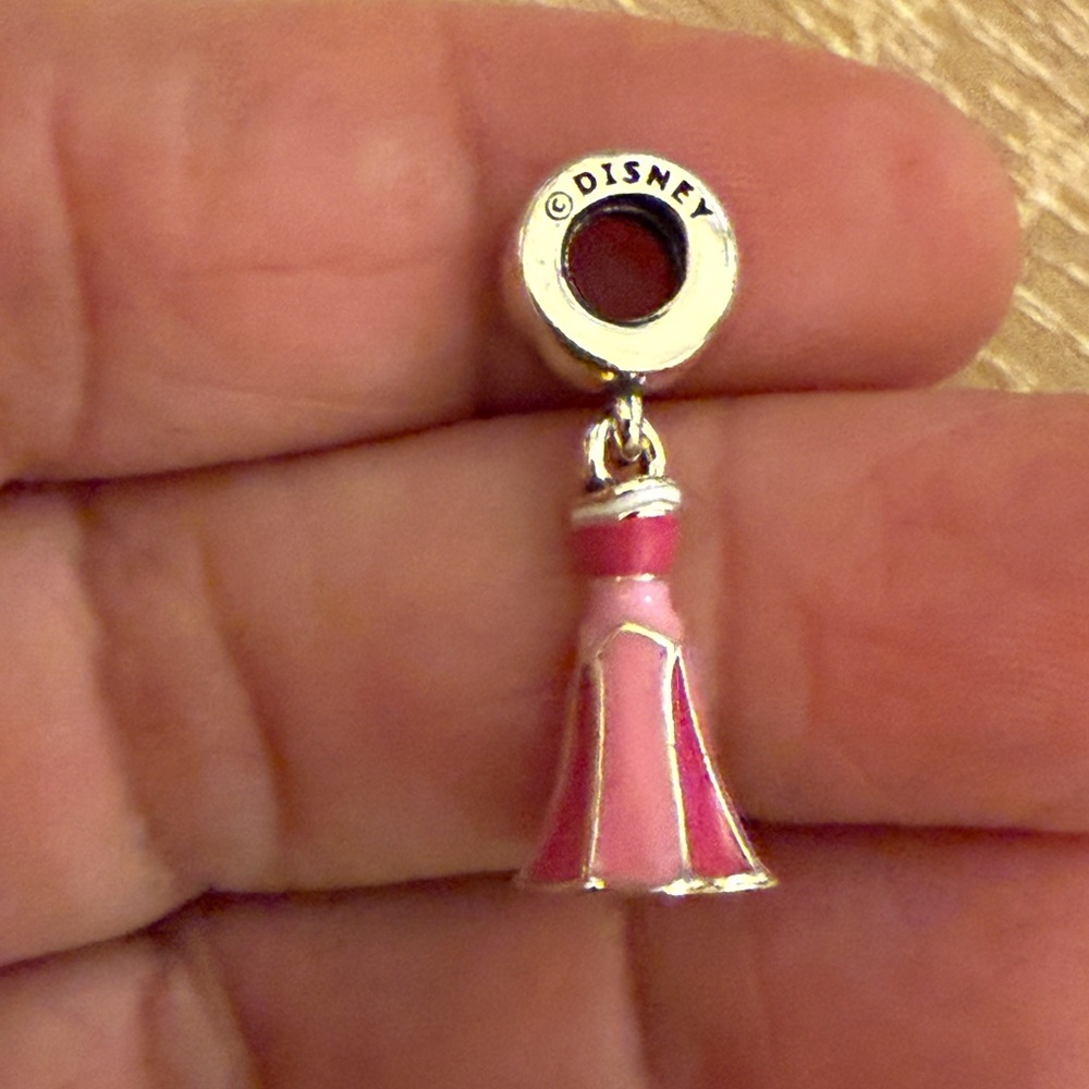 Disney Pink Gown Pendant - Picture 1 of 4
